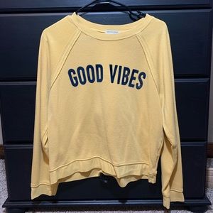⭐️💛🔥 Grayson Threads women’s size Large “good vibes” sweater